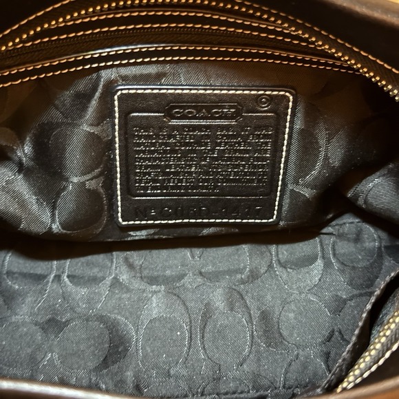 Vintage COACH 1417 Black Leather East West Legacy Shoulder Bag Tassel Silver - Picture 6 of 16